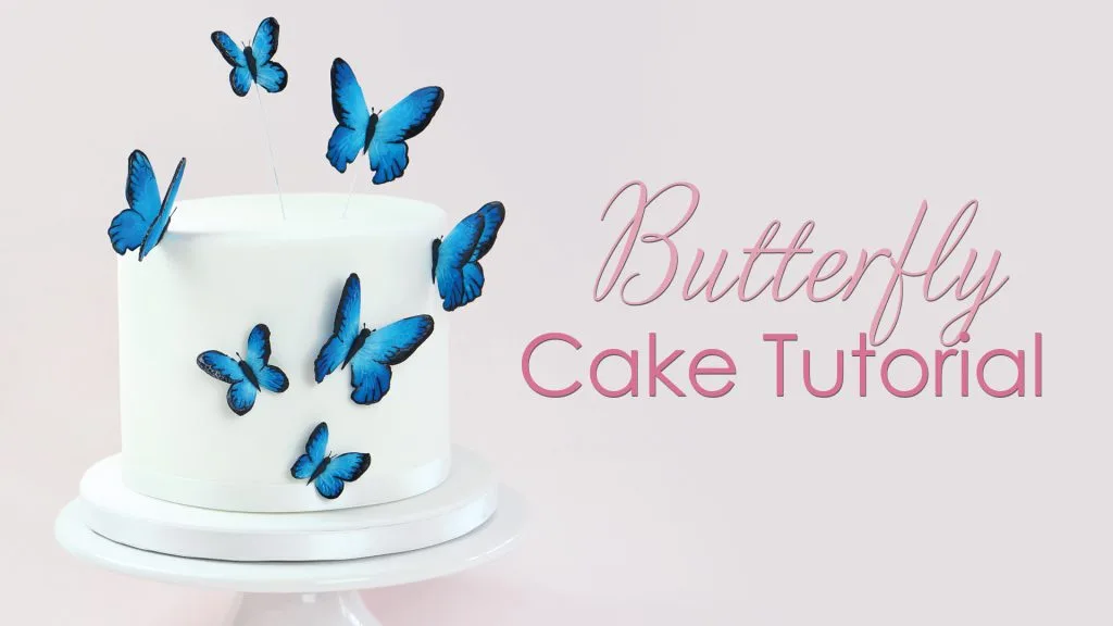 gumpaste butterfly cake tutorial