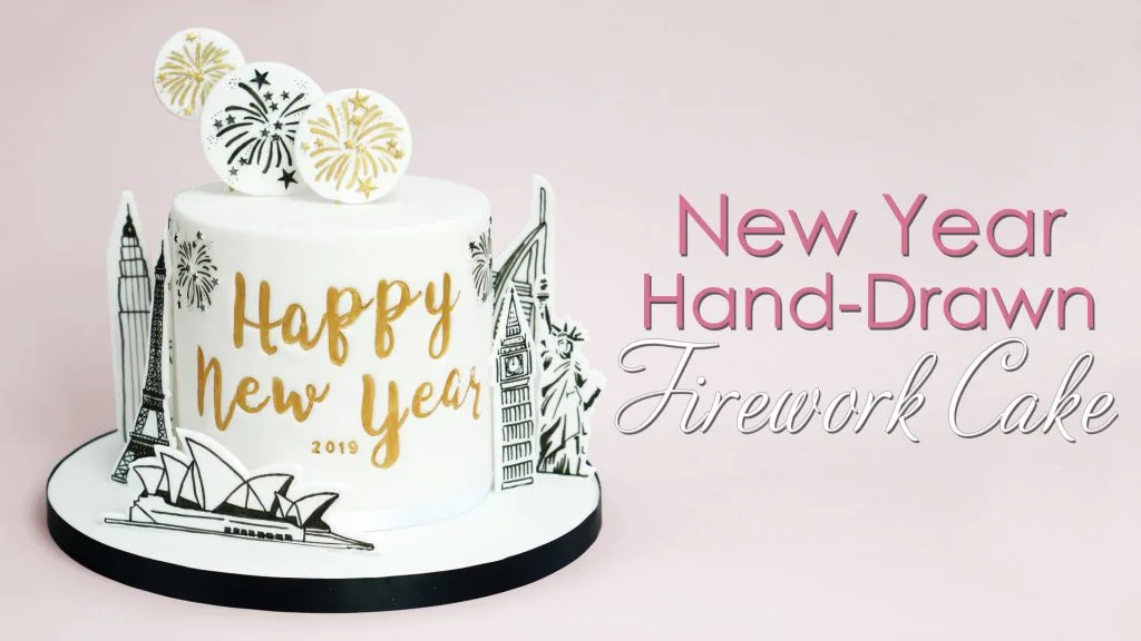 New Year Firework Cake