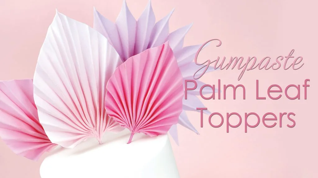 sugar palm leave cake toppers tutorial