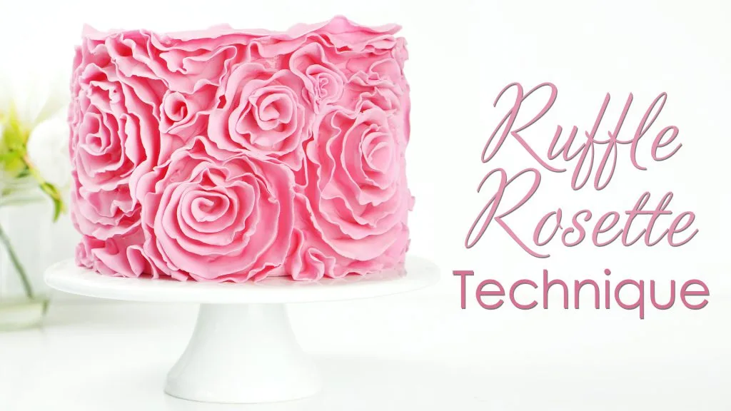 Ruffle Rose Rosette Cake Tutorial