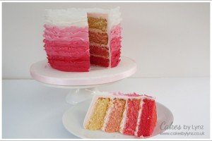 Pink Ombre Ruffle Cake Video Tutorial