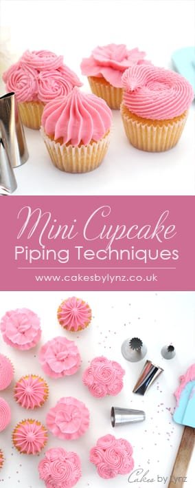 mini cupcakes Piping techniques 5