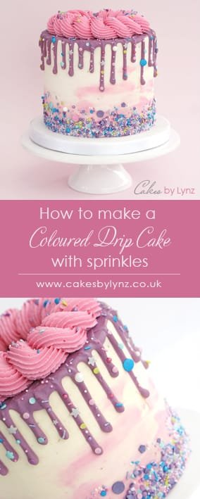 sprinkles Drip Cake tutorial 