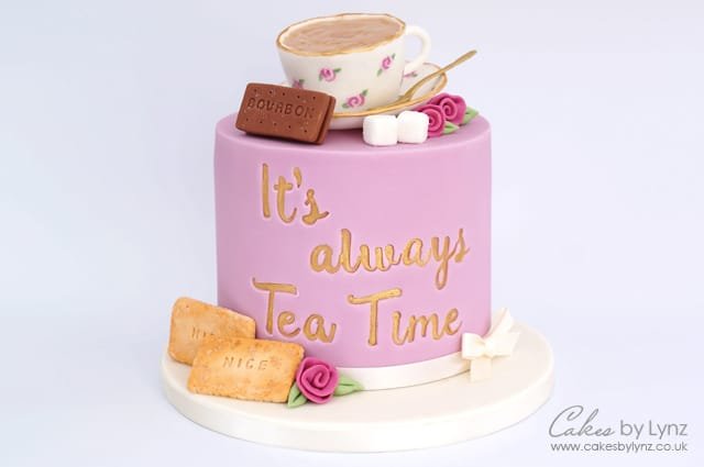 Vintage Teacup and Biscuits Cake Tutorial