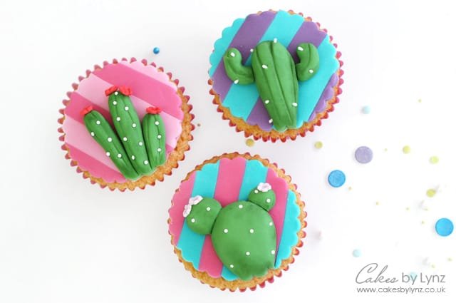 Cactus Cupcake Topper Tutorial