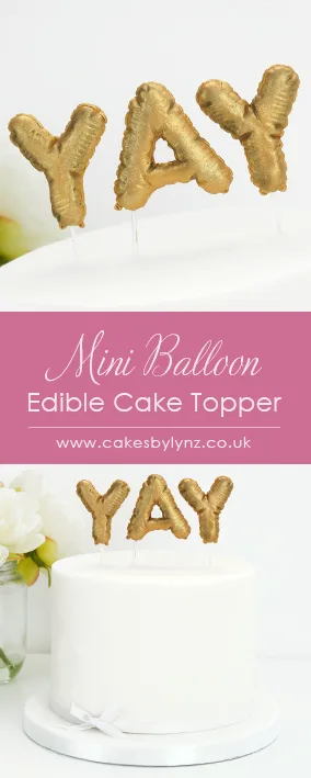 Mini Balloon cake topper