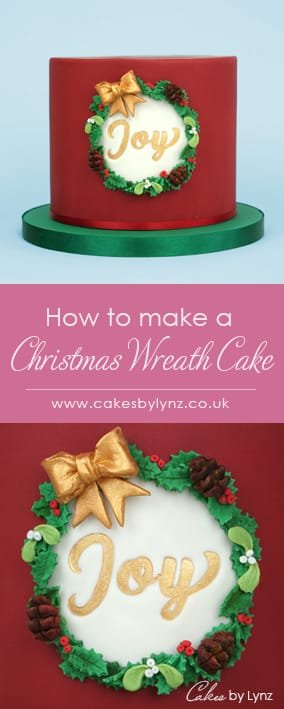 Christmas Wreath Cake tutorial