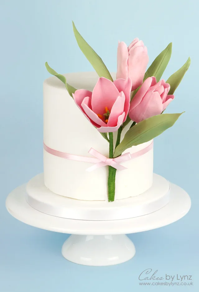 Gumpaste sugar tulip tutorial
