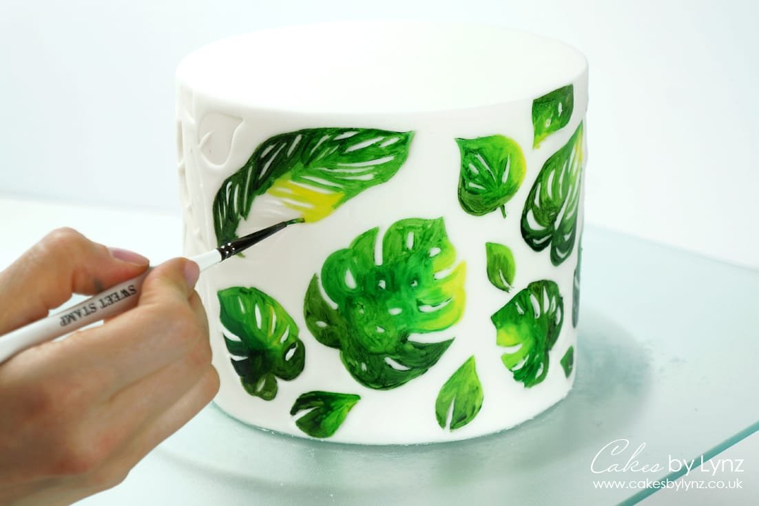 Painting tropical leaves tutorial