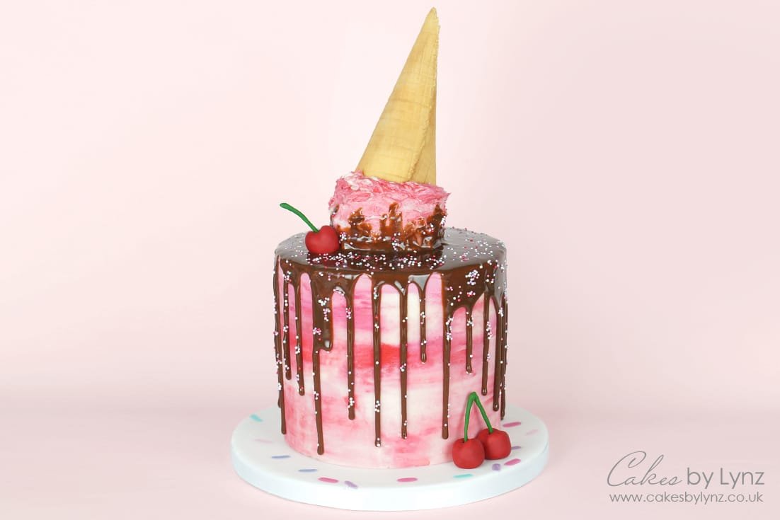 Melting Ice Cream Drip Cake