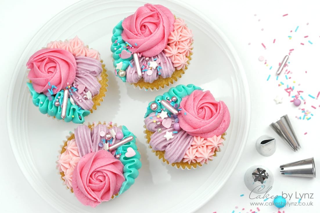 buttercream cupcake piping techniques