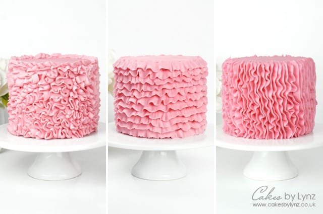 Buttercream Ruffle Cake Techniques – 3 Ways