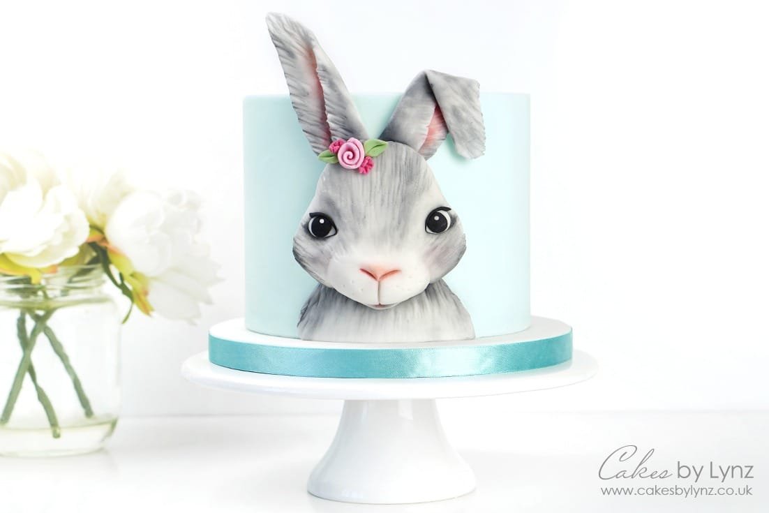 3D Bunny Rabbit Plaque Cake Tutorial