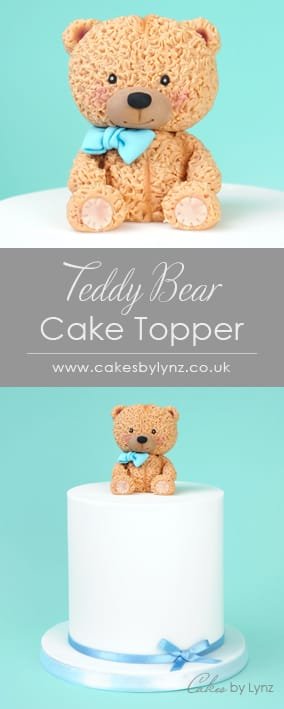 Teddy Bear Cake Topper tutorial
