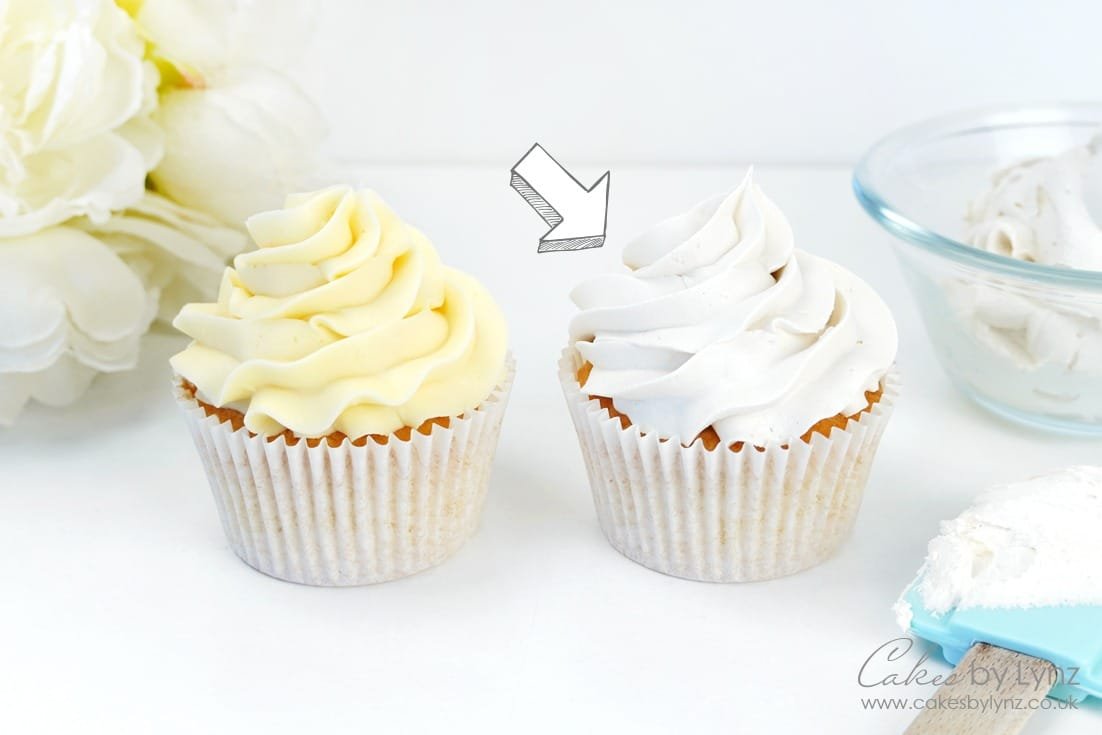 How to make your buttercream frosting white