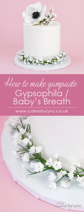 gumpaste gypsophila / baby's breath to add on to cakes