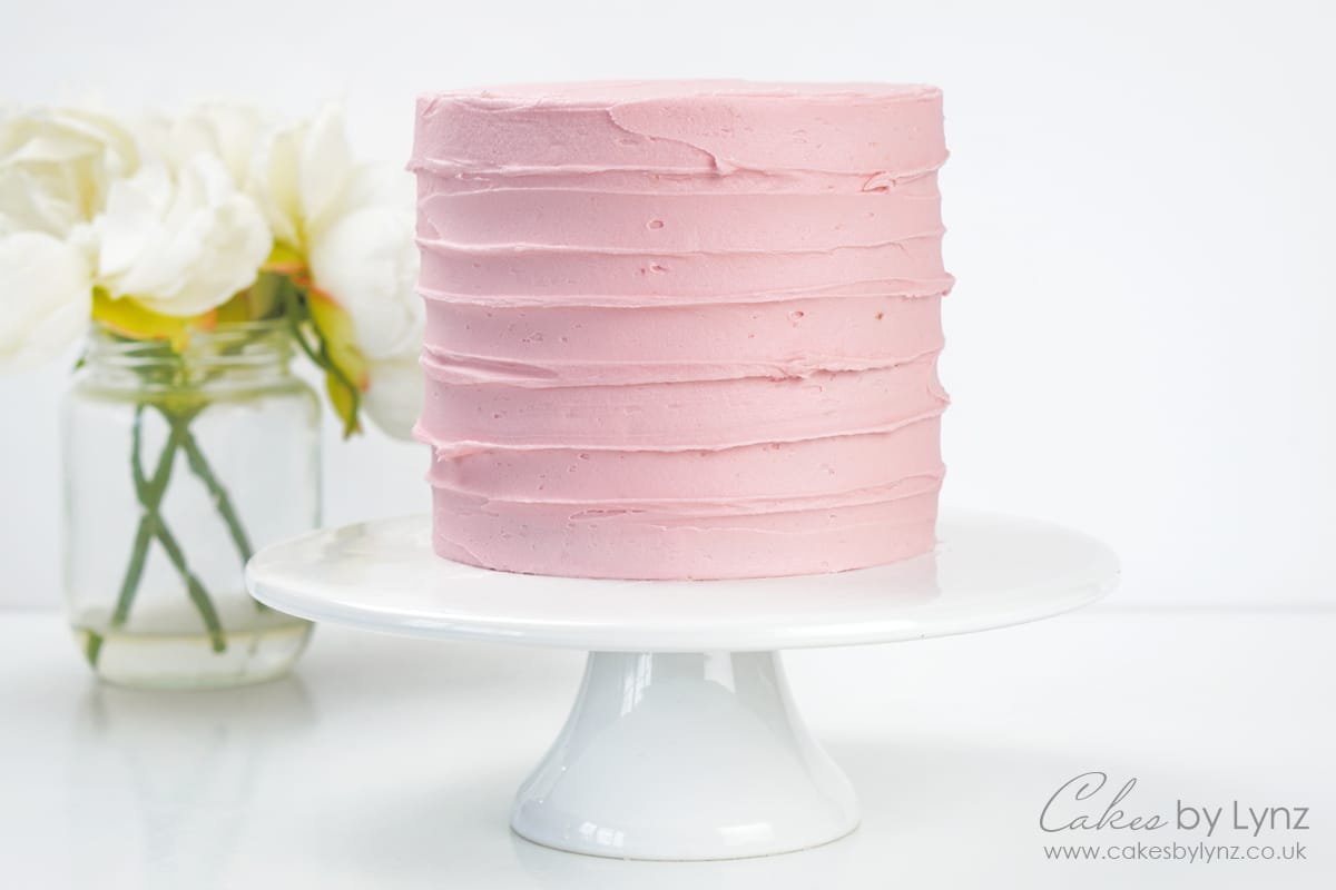 rustic buttercream texture technique