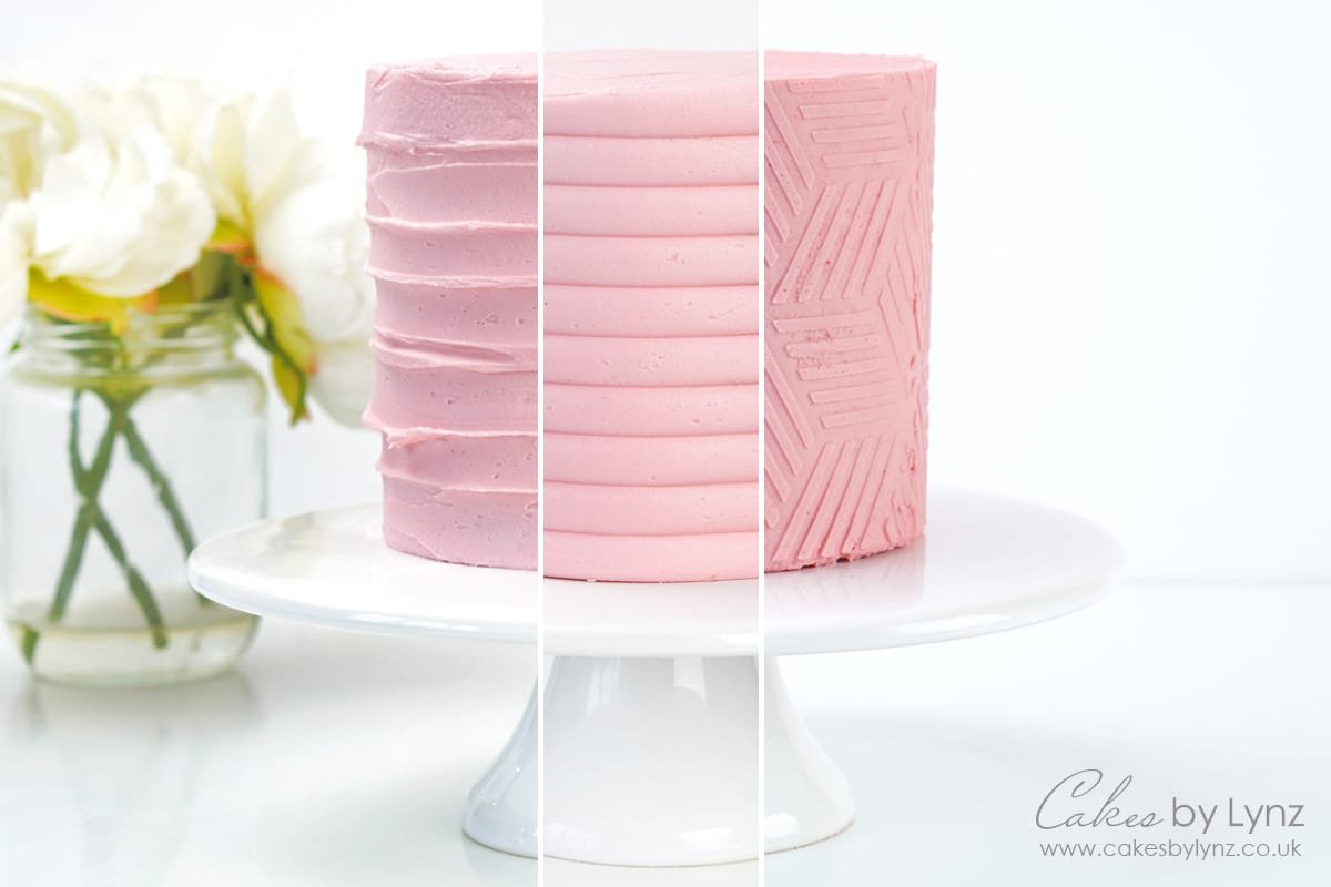 Adding Texture onto Buttercream Cakes
