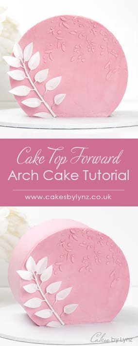 cake top forward arch cake decorating tutorial