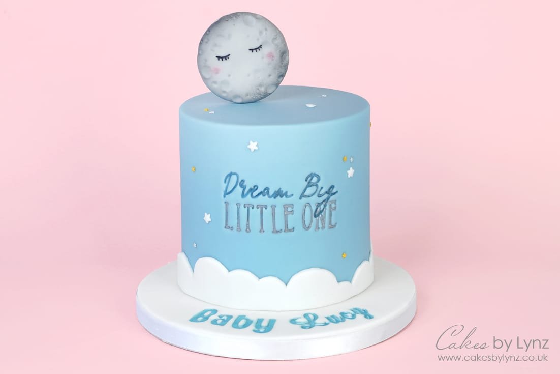 Cute ‘Sleeping Moon’ Baby Shower Cake Tutorial – Plus NEW Sweet Stamp sets