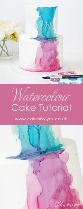 Watercolour effect for painting onto your cakes - cake decorating tutorial