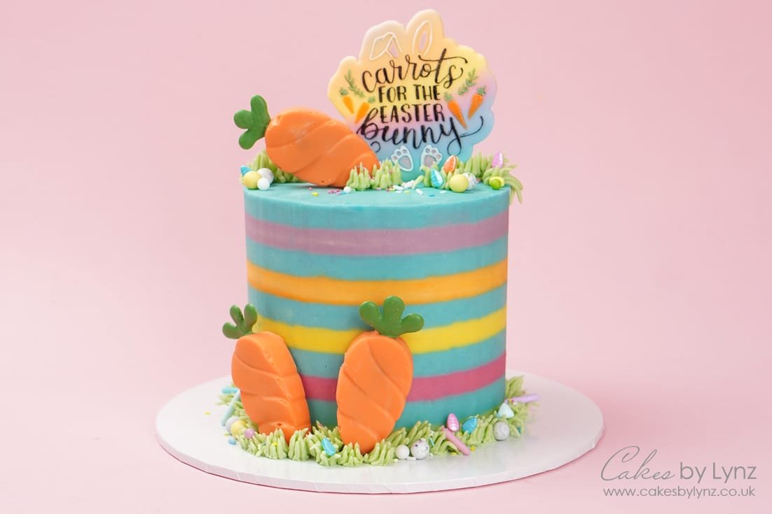 Striped Easter Cake Tutorial – Plus 10% off SweetStamp