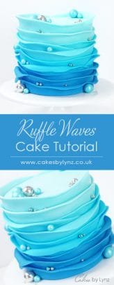 How to create Ruffle Waves Tutorial - Cakes by Lynz