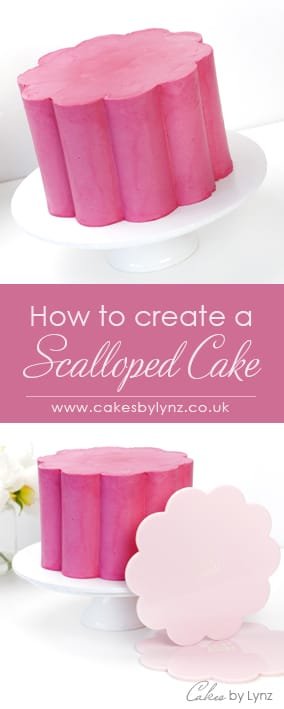 scalloped shaped cake decorating tutorial
