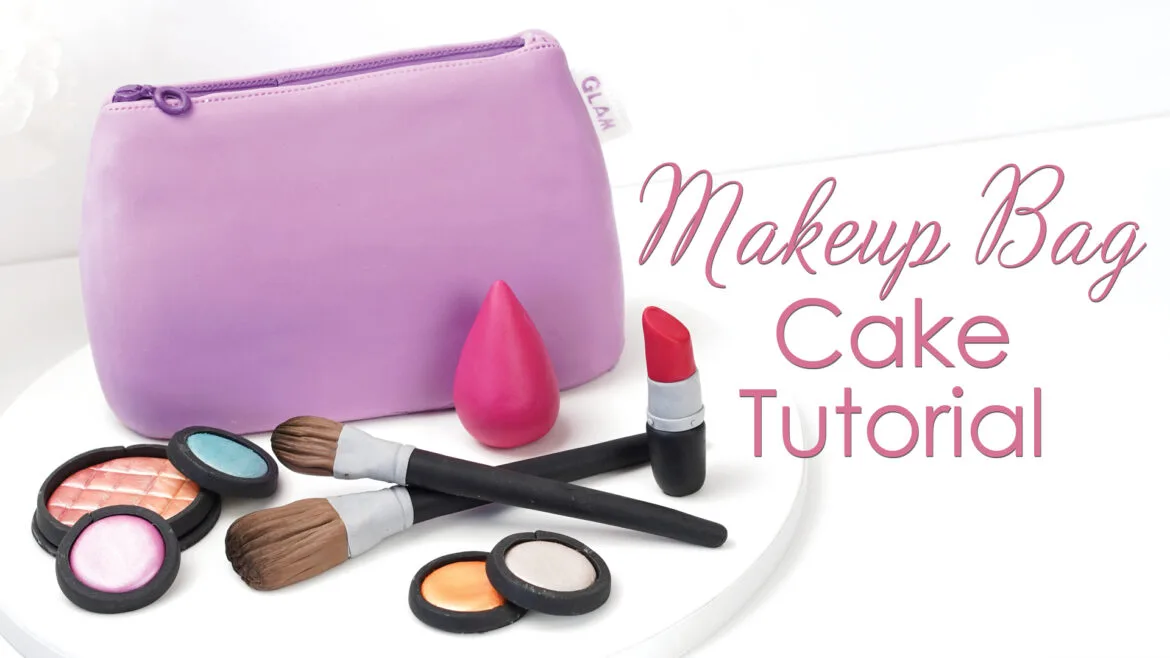 Makeup Bag Cake Decorating Tutorial