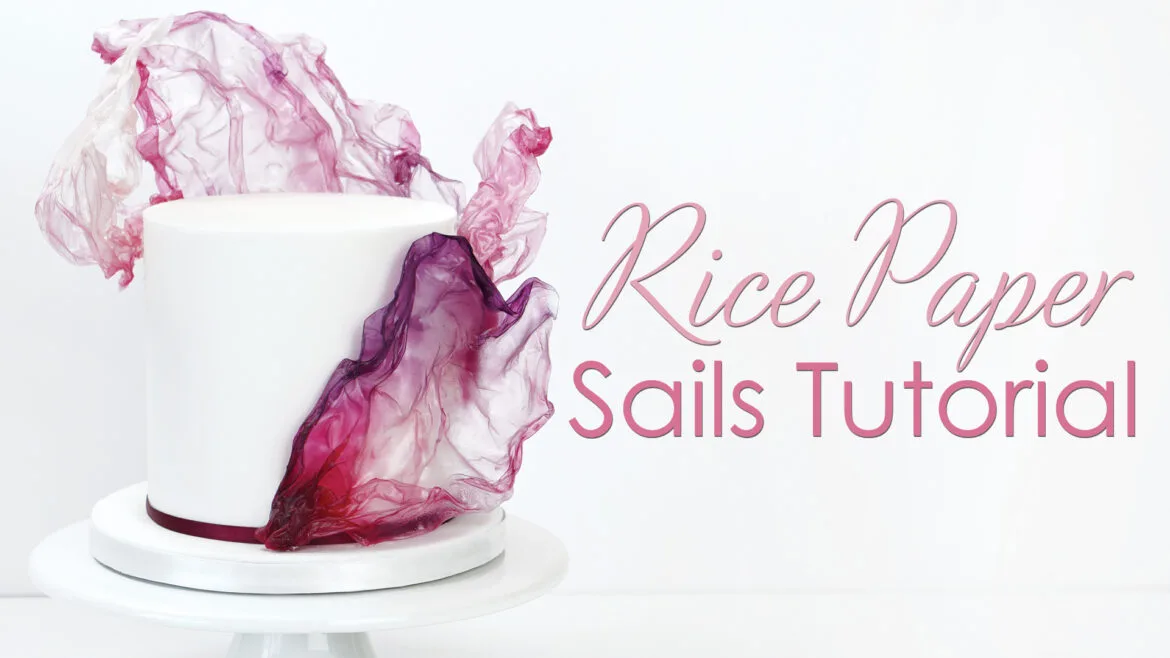 rice paper sails cake tutorial
