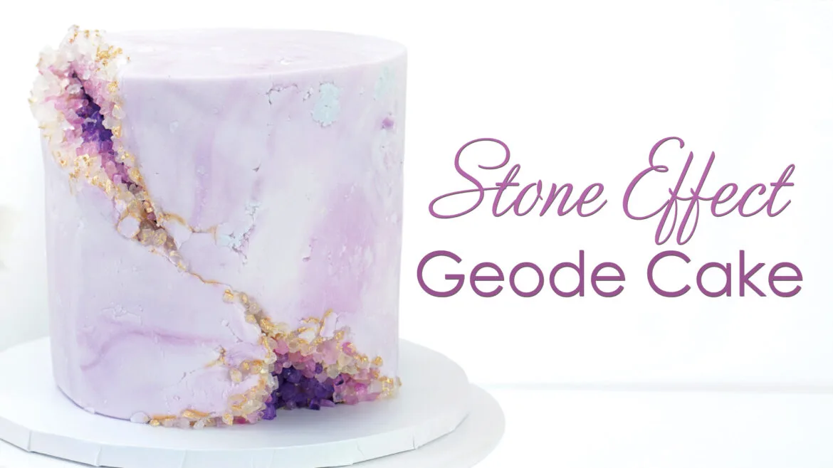 Stone Effect Geode Cake Tutorial