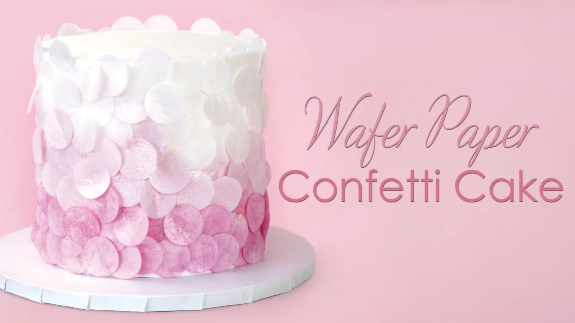 Wafer Paper confetti cake texture tutorial