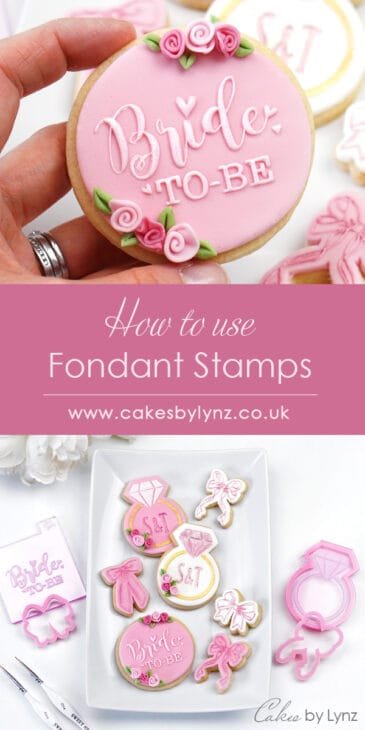 How to use fondant stamps to make wedding cookies