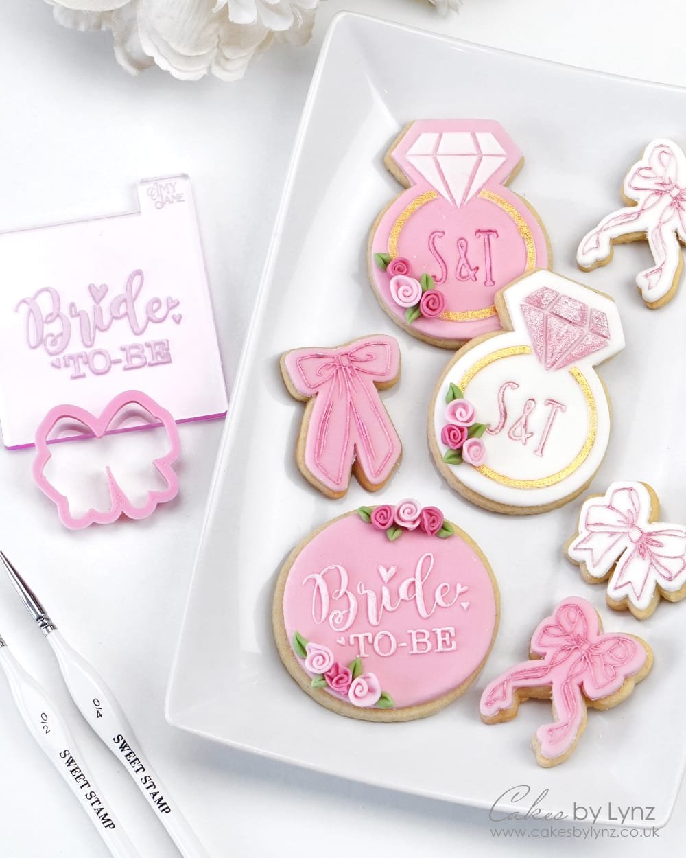 SweetStamp OutBoss Stamps wedding cookies