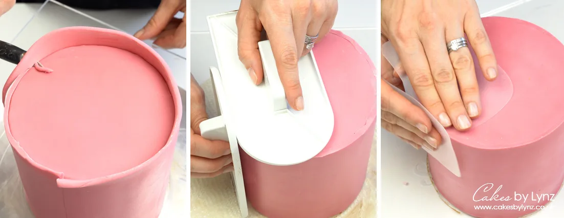 The fondant panelling method - smoothing out your fondant
