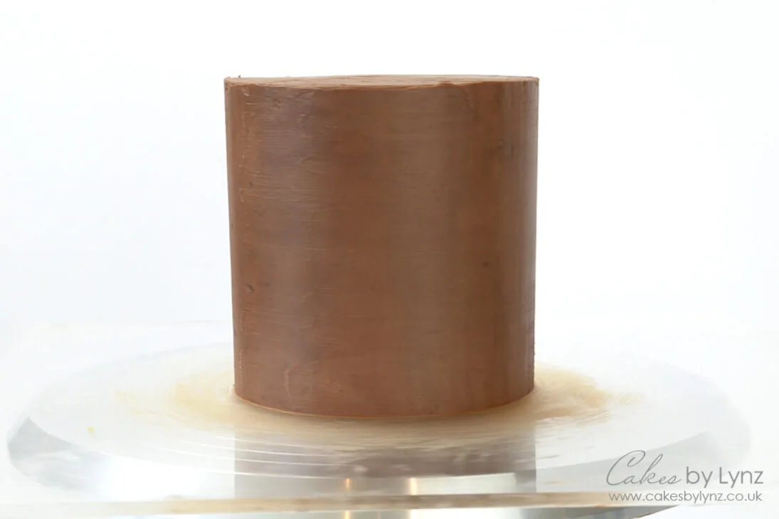 chocolate ganache covered cake