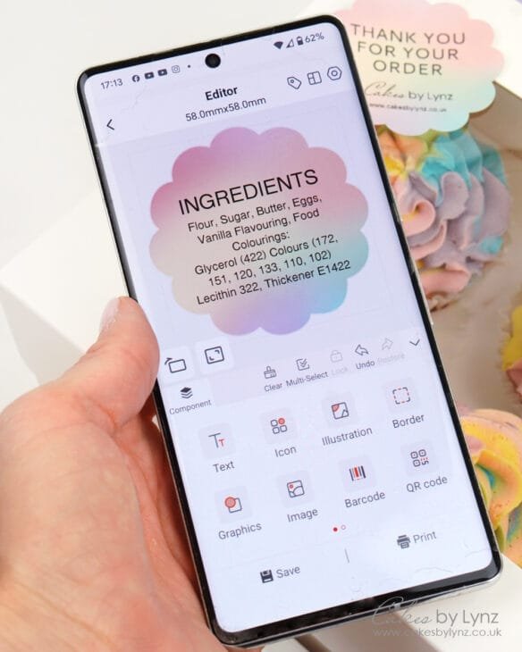 create custom ingredients labels with munbyn