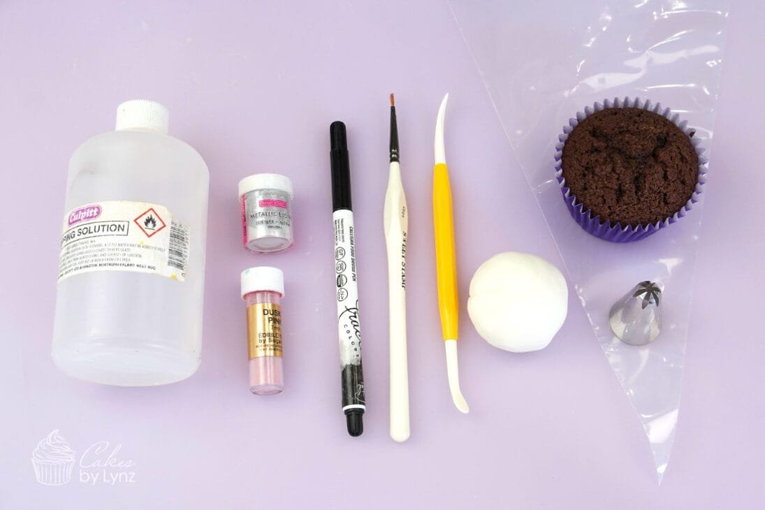 cute Halloween ghost cupcake tools needed