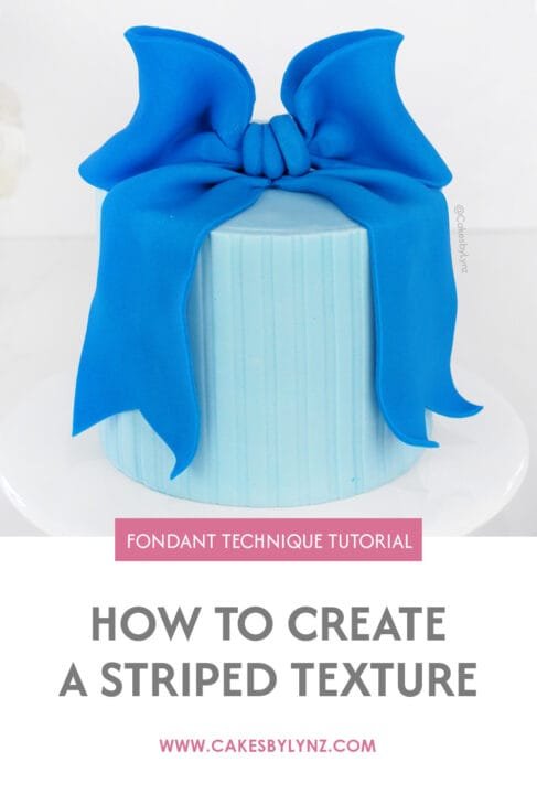 how to create a striped fondant texture on your cakes