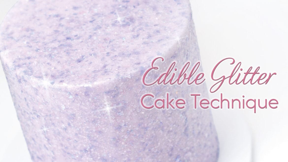 make your cakes sparkle with edible glitter