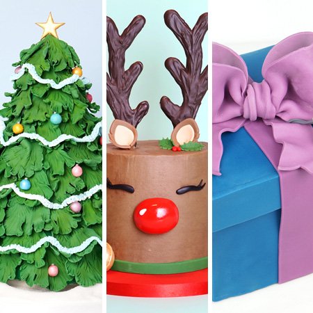 8 Festive Christmas Cake Decorating ideas