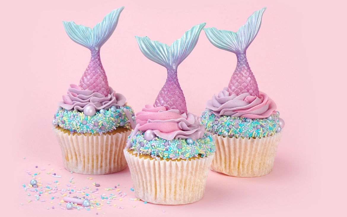 Mermaid Tail Cupcakes