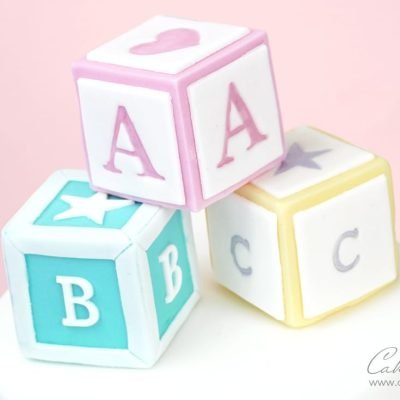 How to make Easy fondant baby blocks for your cakes