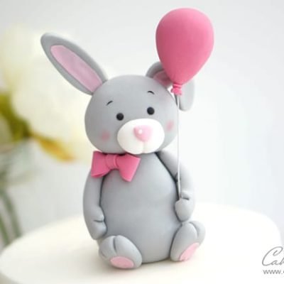 Bunny rabbit Cake Topper