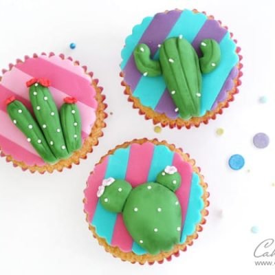 Cactus cupcake tutorial