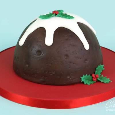 Christmas Pudding Cake tutorial