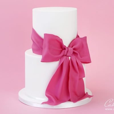 Giant Gumpaste / fondant Bow Cake Tutorial