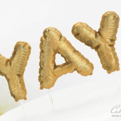 Mini balloon cake toppers