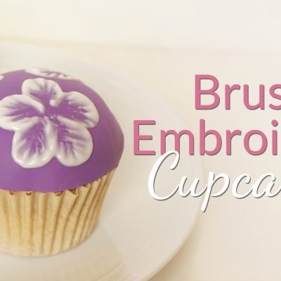 brush embroidery cupcakes