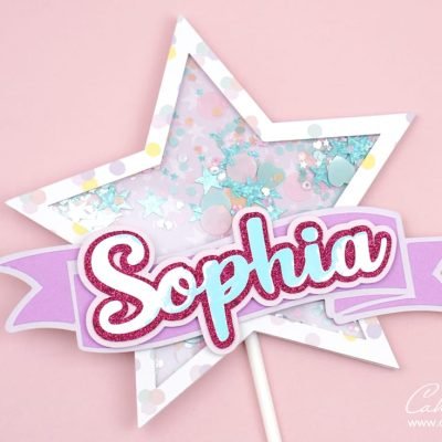 how to create a shaker style cake topper using the Cricut maker 3